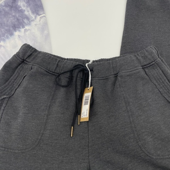 Hello Nite Leggings Joggers Burnout Women Sz Medium Cozy Gray Pull String Waist - Picture 3 of 13